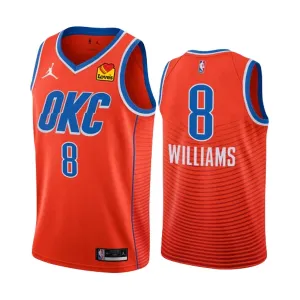 Maillot Homme Oklahoma City Thunder Jalen Williams 8 Statement Edition 2022-23 Orange Swingman Maillot Homme Oklahoma City Thunder Jalen Williams 8 Statement Edition 2022-23 Orange Swingman