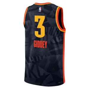 Maillot Homme Oklahoma City Thunder Josh Giddey City Edition 2023-24 Noir Swingman