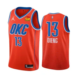 Maillot Homme Oklahoma City Thunder Ousmane Dieng 13 Statement Edition 2022-23 Orange Swingman Maillot Homme Oklahoma City Thunder Ousmane Dieng 13 Statement Edition 2022-23 Orange Swingman