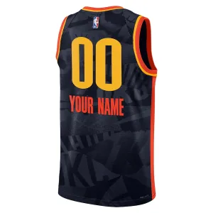 Maillot Homme Oklahoma City Thunder Personnalisé City Edition 2023-24 Navy Swingman