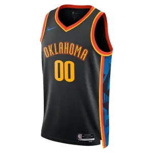 Maillot Homme Oklahoma City Thunder Personnalisé City Edition 2024-25 Noir Swingman