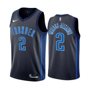 Maillot Homme Oklahoma City Thunder Shai Gilgeous Alexander 2 City Edition 2022-23 Noir Swingman Maillot Homme Oklahoma City Thunder Shai Gilgeous Alexander 2 City Edition 2022-23 Noir Swingman