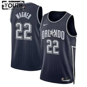 Maillot Enfant Orlando Magic Franz Wagner City Edition 2023-24 Navy Swingman