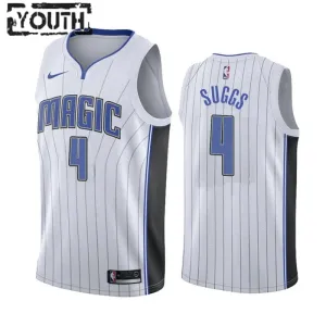 Maillot Enfant Orlando Magic Jalen Suggs 4 Association Edition Blanc Swingman Maillot Enfant Orlando Magic Jalen Suggs 4 Association Edition Blanc Swingman
