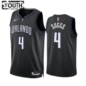 Maillot Enfant Orlando Magic Jalen Suggs 4 City Edition 2022-23 Noir Swingman Maillot Enfant Orlando Magic Jalen Suggs 4 City Edition 2022-23 Noir Swingman