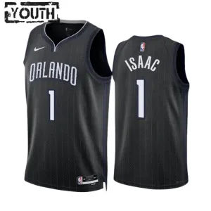 Maillot Enfant Orlando Magic Jonathan Isaac 1 City Edition 2022-23 Noir Swingman Maillot Enfant Orlando Magic Jonathan Isaac 1 City Edition 2022-23 Noir Swingman