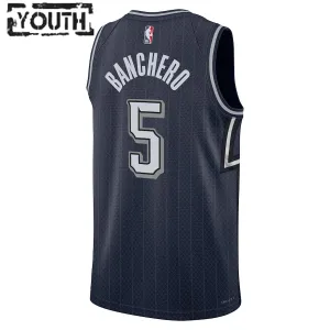 Maillot Enfant Orlando Magic Paolo Banchero City Edition 2023-24 Navy Swingman