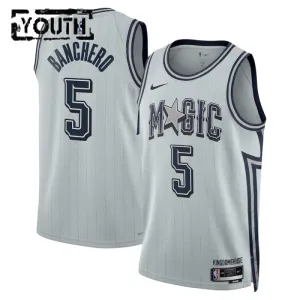 Maillot Enfant Orlando Magic Paolo Banchero City Edition 2024-25 Gris Swingman