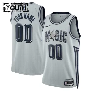 Maillot Enfant Orlando Magic Personnalisé City Edition 2024-25 Gris Swingman