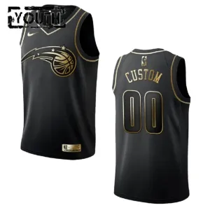 Maillot Enfant Orlando Magic Personnalisé Golden Edition Noir Swingman