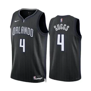 Maillot Homme Orlando Magic Jalen Suggs 4 City Edition 2022-23 Noir Swingman Maillot Homme Orlando Magic Jalen Suggs 4 City Edition 2022-23 Noir Swingman
