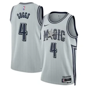 Maillot Homme Orlando Magic Jalen Suggs City Edition 2024-25 Gris Swingman