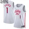 Maillot Enfant Philadelphia 76ers James Harden 1 City Edition 2022-23 Blanc Swingman