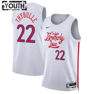 Maillot Enfant Philadelphia 76ers Matisse Thybulle 22 City Edition 2022-23 Blanc Swingman