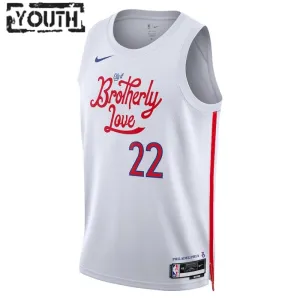 Maillot Enfant Philadelphia 76ers Matisse Thybulle 22 City Edition 2022-23 Blanc Swingman
