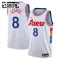 Maillot Enfant Philadelphia 76ers Paul George City Edition 2024-25 Blanc Swingman