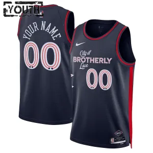 Maillot Enfant Philadelphia 76ers Personnalisé City Edition 2023-24 Swingman