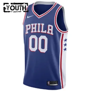 Maillot Enfant Philadelphia 76ers Personnalisé Icon Edition Bleu Swingman
