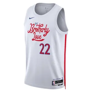 Maillot Homme Philadelphia 76ers Matisse Thybulle 22 City Edition 2022-23 Blanc Swingman