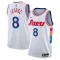 Maillot Homme Philadelphia 76ers Paul George City Edition 2024-25 Blanc Swingman