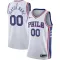 Maillot Homme Philadelphia 76ers Personnalisé Association Edition Blanc Swingman