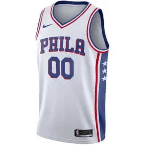 Maillot Homme Philadelphia 76ers Personnalisé Association Edition Blanc Swingman