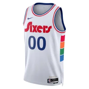 Maillot Homme Philadelphia 76ers Personnalisé City Edition 2024-25 Blanc Swingman
