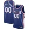 Maillot Homme Philadelphia 76ers Personnalisé Icon Edition Bleu Swingman