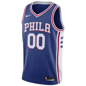 Maillot Homme Philadelphia 76ers Personnalisé Icon Edition Bleu Swingman