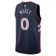 Maillot Homme Philadelphia 76ers Tyrese Maxey City Edition 2023-24 Navy Swingman