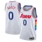 Maillot Homme Philadelphia 76ers Tyrese Maxey City Edition 2024-25 Blanc Swingman