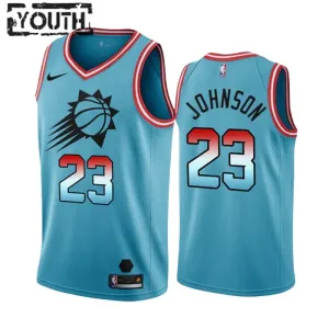 Maillot Enfant Phoenix Suns Cameron Johnson 23 City Edition 2022-23 Bleu Swingman Maillot Enfant Phoenix Suns Cameron Johnson 23 City Edition 2022-23 Bleu Swingman