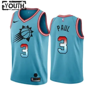 Maillot Enfant Phoenix Suns Chris Paul 3 City Edition 2022-23 Bleu Swingman Maillot Enfant Phoenix Suns Chris Paul 3 City Edition 2022-23 Bleu Swingman