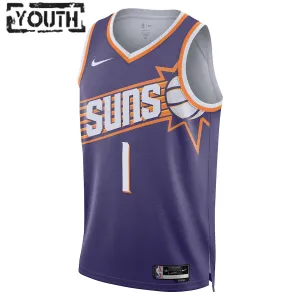 Maillot Enfant Phoenix Suns Devin Booker Icon Edition 2023-24 Violet Swingman