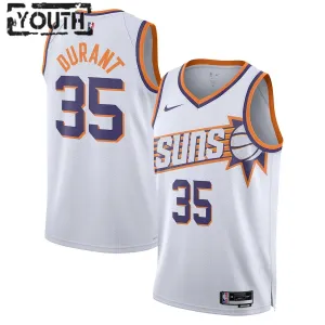 Maillot Enfant Phoenix Suns Kevin Durant Association Edition 2023-24 Blanc Swingman