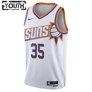 Maillot Enfant Phoenix Suns Kevin Durant Association Edition 2023-24 Blanc Swingman