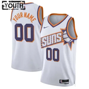 Maillot Enfant Phoenix Suns Personnalisé Association Edition 2023-24 Blanc Swingman