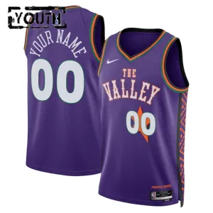 Maillot Enfant Phoenix Suns Personnalisé City Edition 2024-25 Violet Swingman