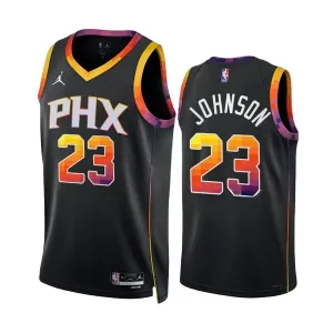 Maillot Homme Phoenix Suns Cameron Johnson 23 Statement Edition Noir Swingman Maillot Homme Phoenix Suns Cameron Johnson 23 Statement Edition Noir Swingman