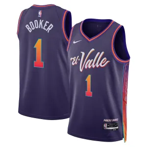 Maillot Homme Phoenix Suns Devin Booker City Edition 2023-24 Violet Swingman