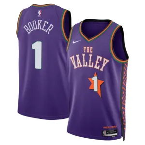 Maillot Homme Phoenix Suns Devin Booker City Edition 2024-25 Violet Swingman