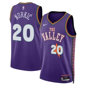 Maillot Homme Phoenix Suns Jusuf Nurkic City Edition 2024-25 Violet Swingman