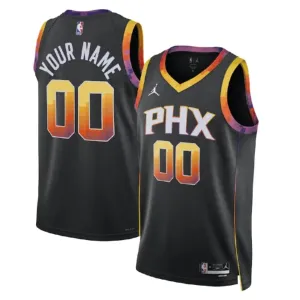 Maillot Homme Phoenix Suns Personnalisé Statement Edition Noir Swingman