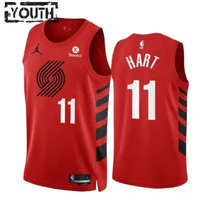 Maillot Enfant Portland Trail Blazers Josh Hart 11 Statement Edition Rouge Swingman Maillot Enfant Portland Trail Blazers Josh Hart 11 Statement Edition Rouge Swingman
