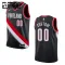 Maillot Enfant Portland Trail Blazers Personnalisé Icon Edition Noir Swingman