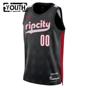 Maillot Enfant Portland Trail Blazers Scoot Henderson City Edition 2024-25 Noir Swingman