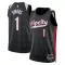 Maillot Homme Portland Trail Blazers Anfernee Simons City Edition 2024-25 Noir Swingman