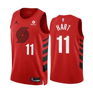 Maillot Homme Portland Trail Blazers Josh Hart 11 Statement Edition Rouge Swingman Maillot Homme Portland Trail Blazers Josh Hart 11 Statement Edition Rouge Swingman