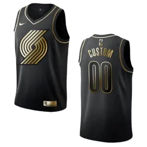 Maillot Homme Portland Trail Blazers Personnalisé Golden Edition Noir Swingman Maillot Homme Portland Trail Blazers Personnalisé Golden Edition Noir Swingman