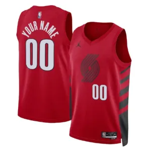 Maillot Homme Portland Trail Blazers Personnalisé Statement Edition Rouge Swingman